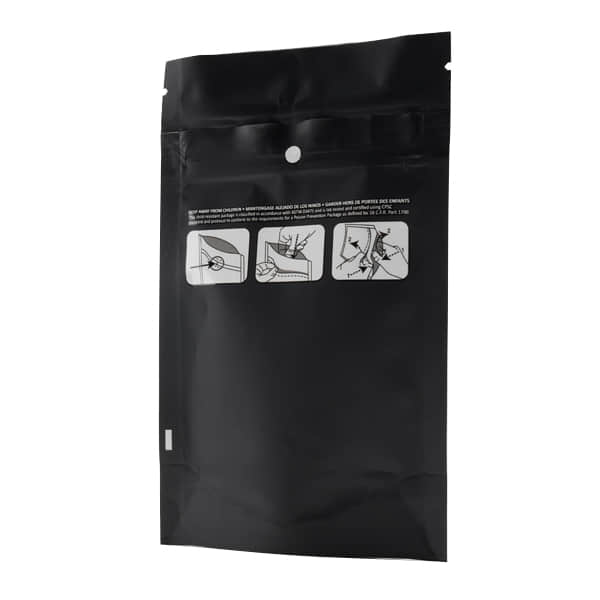Child-Resistant Security Bag with Easy-Adult Access Instructions