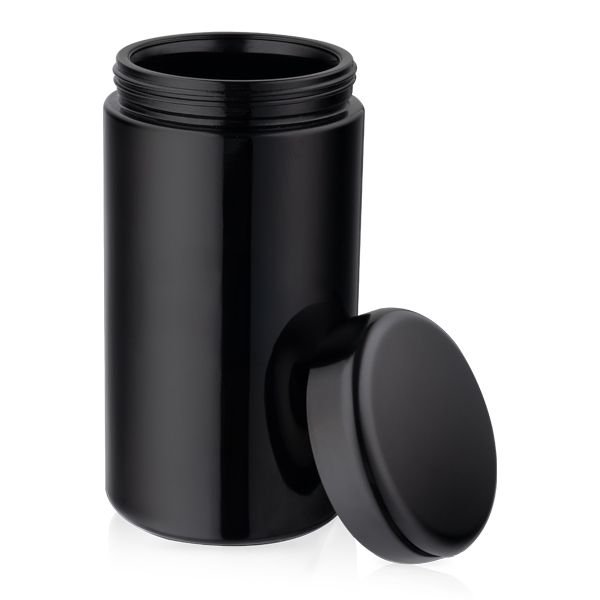 Ultraviolet Protective Glass Jar With ABS Lid 500 ml - 1 oz