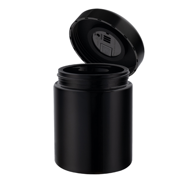 Ultraviolet Purple Glass Jar With Integrated LED Display 250 ml - 1/2 oz