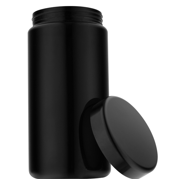 Ultraviolet Protective Glass Jar With ABS Lid 1L - 2 oz