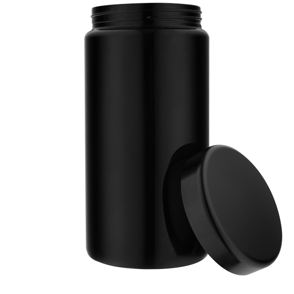 Ultraviolet Protective Glass Jar With ABS Lid 1L - 2 oz