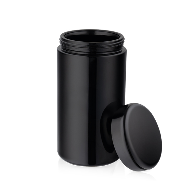 Ultraviolet Protective Glass Jar With ABS Lid 500 ml - 1 oz