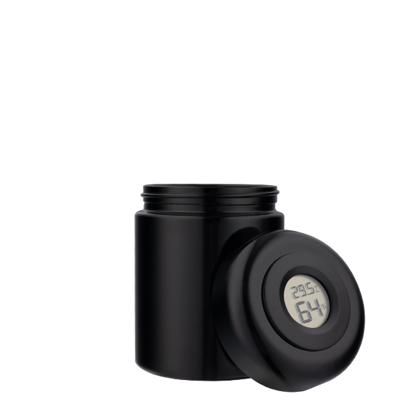 Ultraviolet Purple Glass Jar With Integrated LED Display 250 ml - 1/2 oz