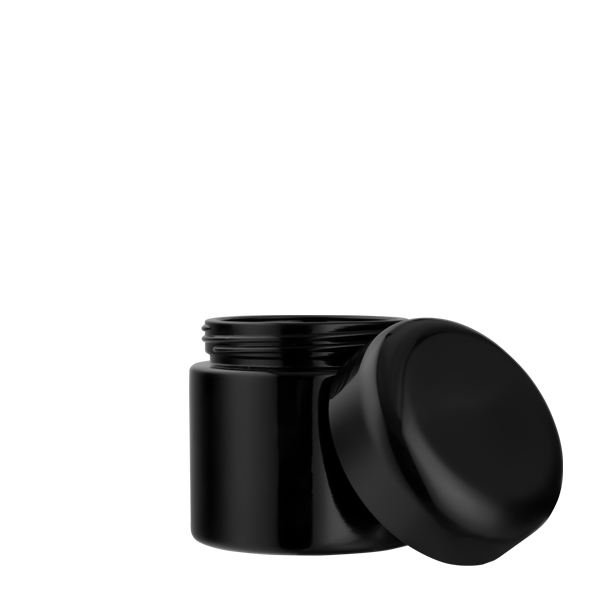 Ultraviolet Protective Glass Jar With ABS Lid 120 ml - 1/4 oz