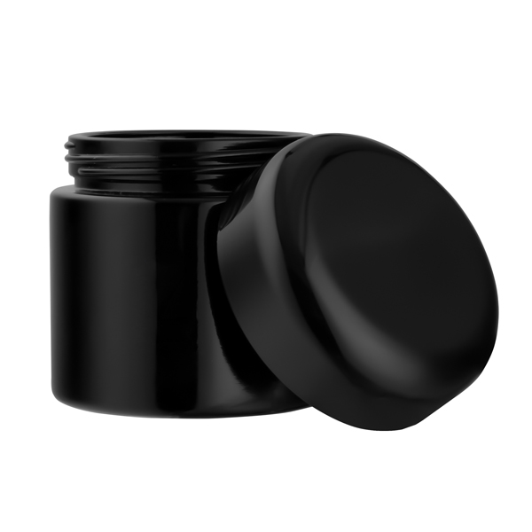 Ultraviolet Protective Glass Jar With ABS Lid 120 ml - 1/4 oz