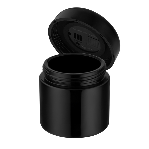 Ultraviolet Purple Glass Jar With Integrated LED Display 120 ml - 1/4 oz