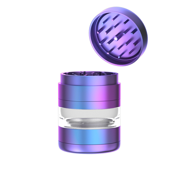 Top Blue Gradient 5pc Aluminium Herb Grinder with Sifting Screen