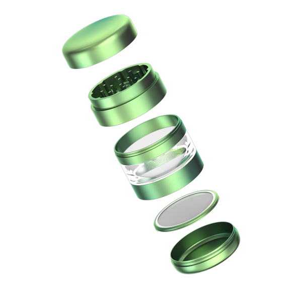 Top Blue Gradient 5pc Aluminium Herb Grinder with Sifting Screen