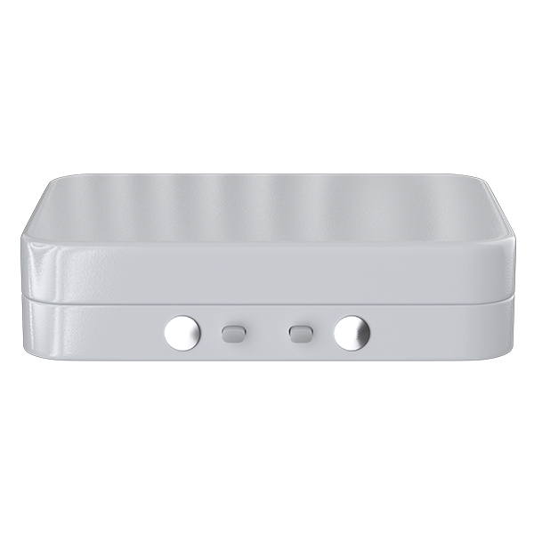 Top Blue 80mm x 58mm Child-Resistant Security Tin Box With Hinged-Lid